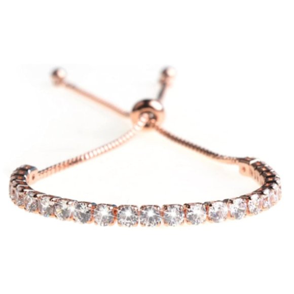 Pandora Adjustable Tennis Bracelet w/ 4mm Zirconia - Picture 4 of 12